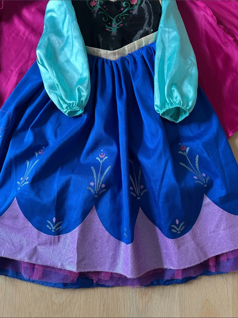 Disney Frozen Anna Dress and Cape Costume